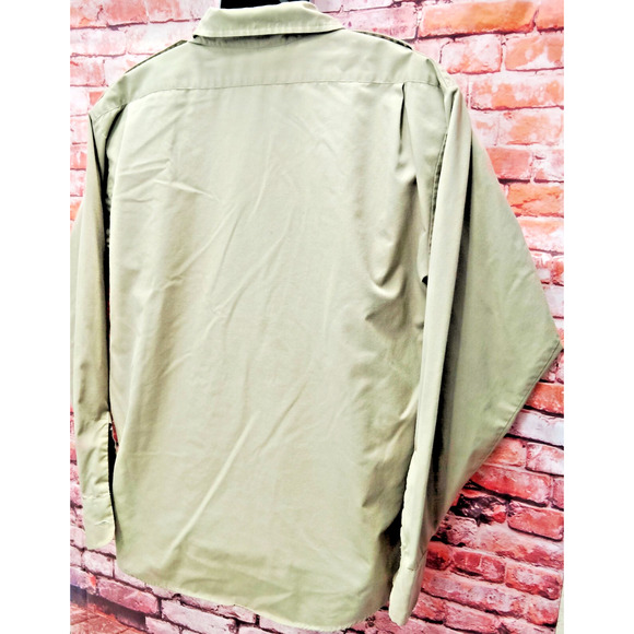 Duxbak Safari Shirt Mens XL Tan Long Sleeve Utility Pockets Button Down - Picture 6 of 7